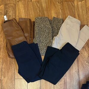 Old navy Women's Pants- brown, Leopard, Beige, Navy and Black